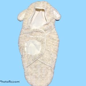 Furry Bear Infant Swaddling Blanket Pouch Baby